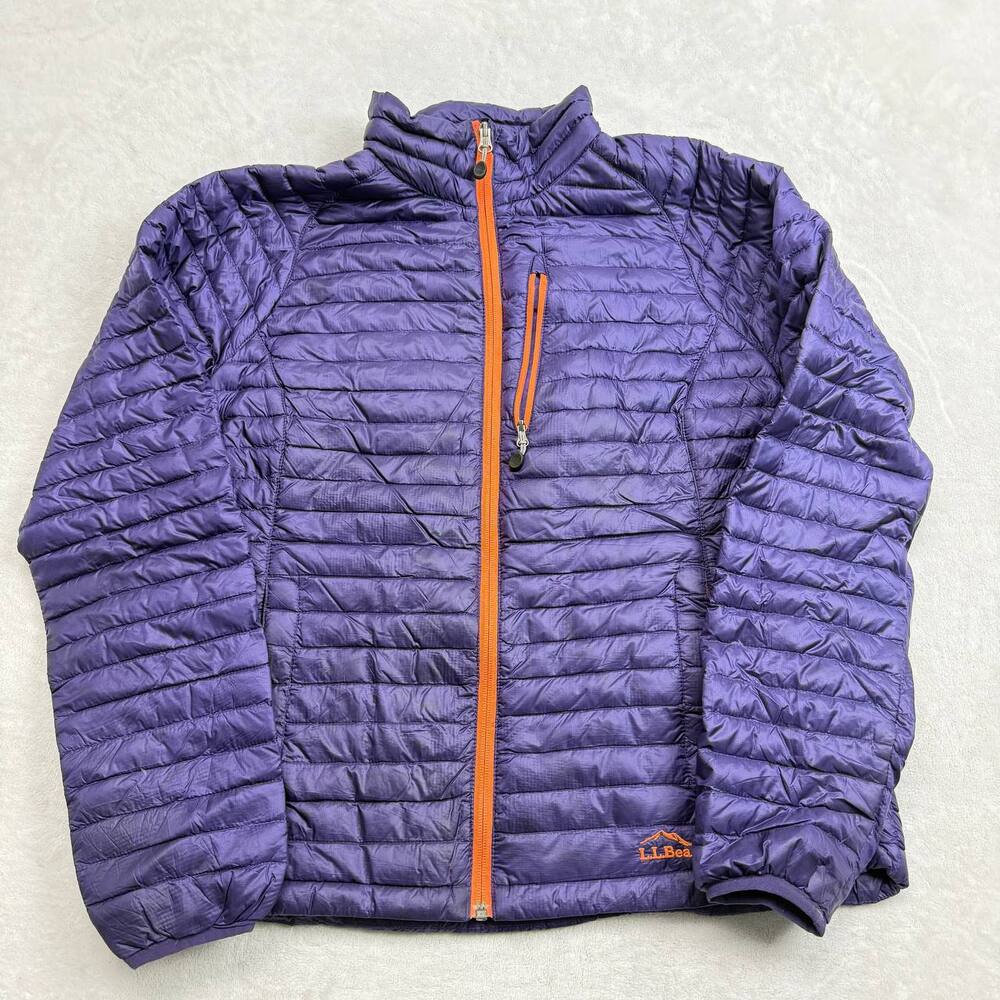 L.L. Bean Ultralight 850 Down Women's Purple Puffer Jacket Size S Packable Coat